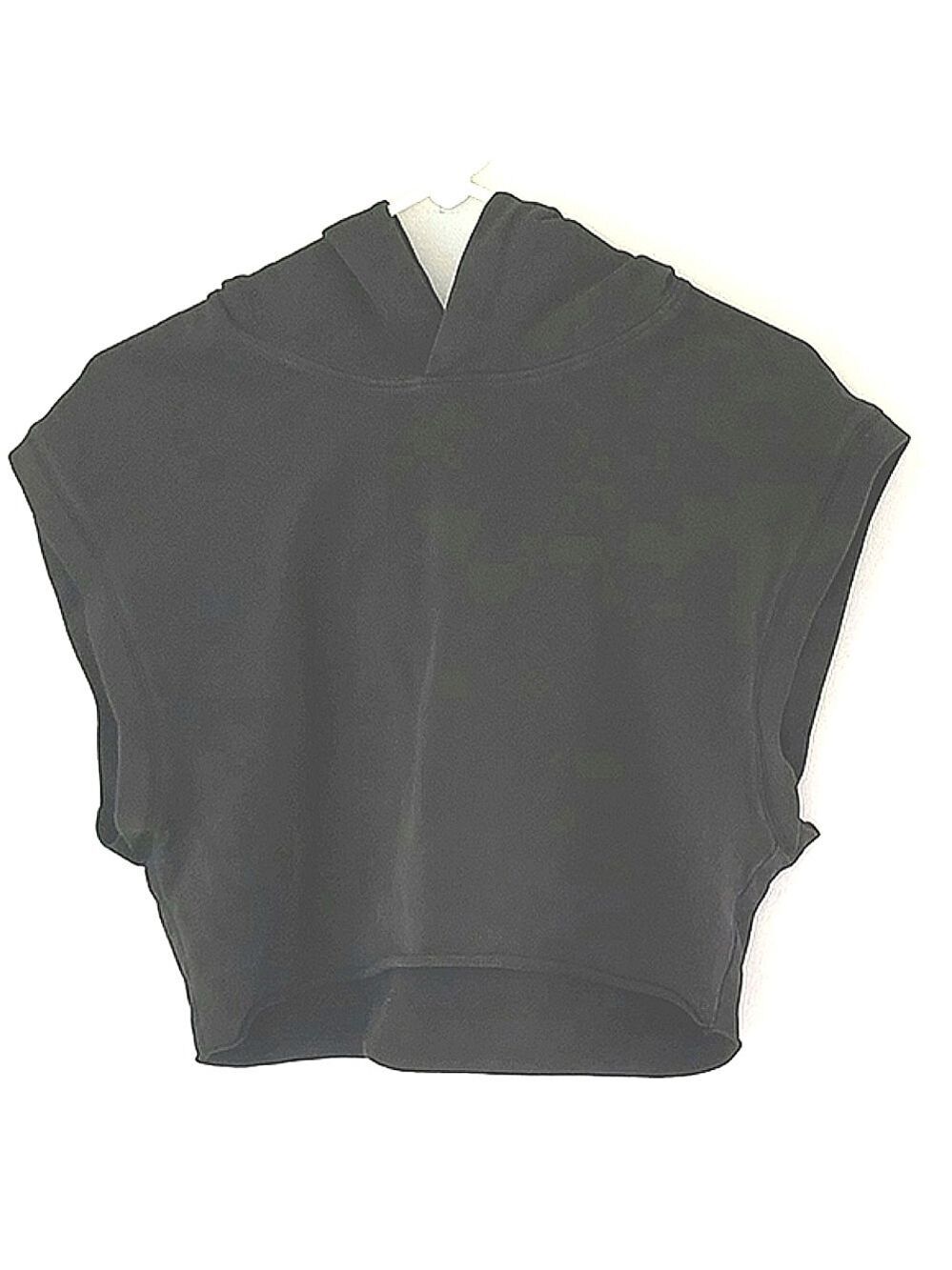 TNA Women's Crop Sleeveless Hoodie Size M